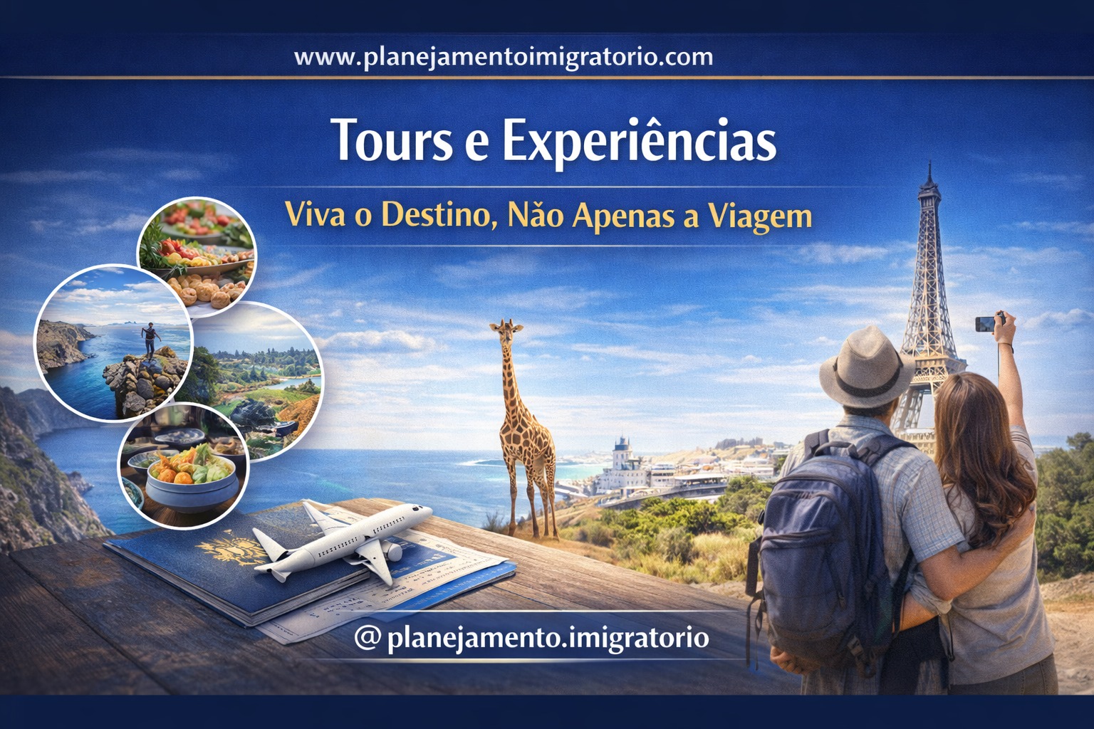 Tours e Experiências — Viva o Destino, Não Apenas a Viagem