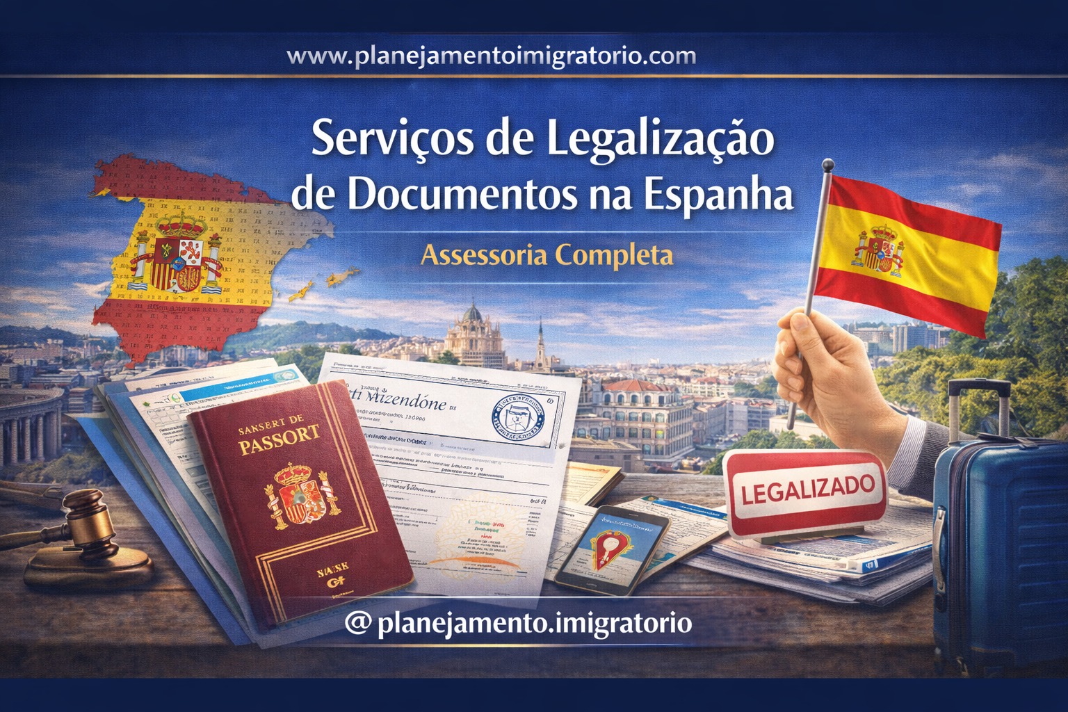 🇪🇸 Serviços de Legalização de Documentos na Espanha — Assessoria Completa